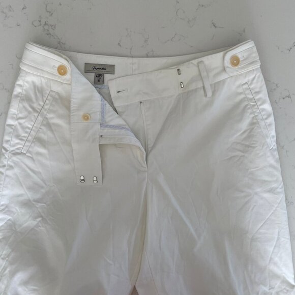 Faconnable 4 Pocket Lined Cotton Bermuda Shorts Designed in France White Sz 10 - Picture 10 of 13